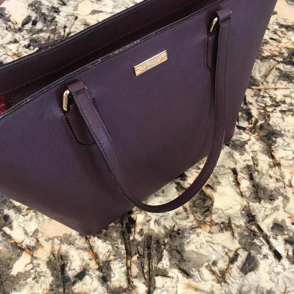 Kate Spade burgundy tote